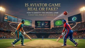 Aviator Game Real or Fake guide todaymatch banner comparing original vs suspicious app features.